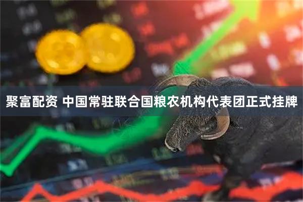 聚富配资 中国常驻联合国粮农机构代表团正式挂牌
