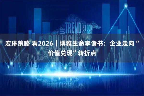 宏琳策略 看2026｜博雅生命李诣书：企业走向“价值兑现”转折点